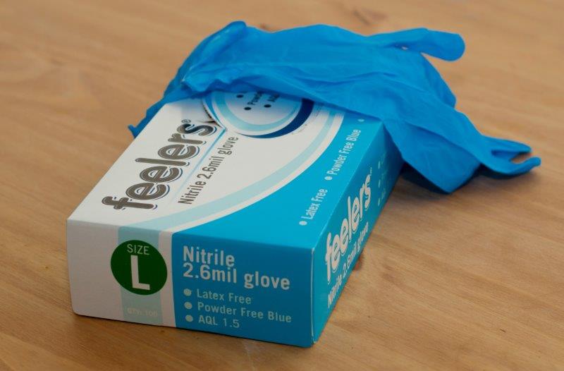 thumbnail image 2 of 100 PCS Blue Nitrile Powder-Free Gloves – Latex Free, Size Small (Box Of 100) 2 of 10