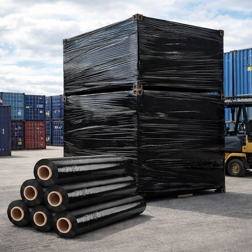 Black Pallet Wrap 500mm x 250m 25 Micron