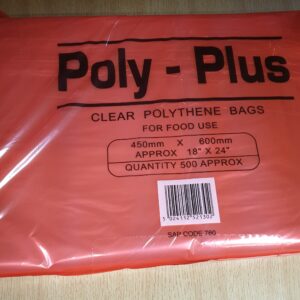 Poly Bags Clear LDPE XG 24 x 36 x 100g - 250 per pack