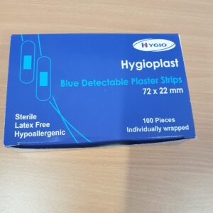 Blue Metal Detectable Plasters 3 x 1" - 100 per Box