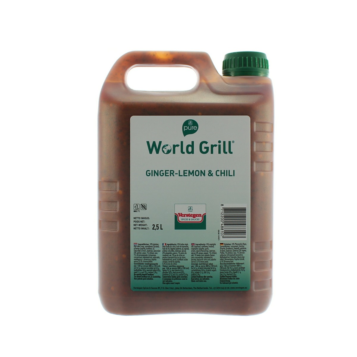 World Grill Ginger Lemon & Chilli Marinade 2.5 Litre