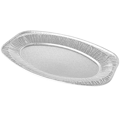 Foil Platter Deluxe 22inch Oval 10 per pack