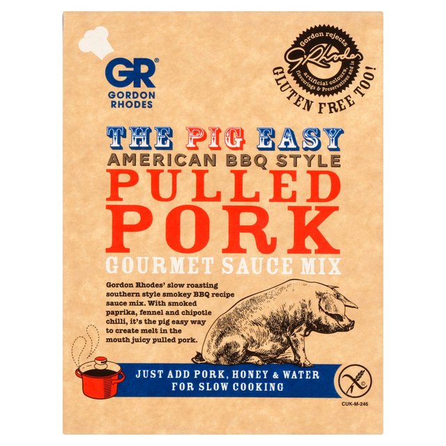 The Pig Easy American BBQ Style Pulled Pork Gourmet Sauce Mix - 6 x 75g