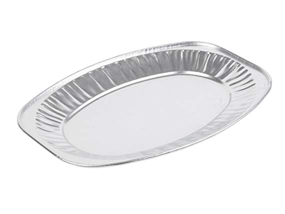 Foil Platter Deluxe 14inch Oval 10 per pack