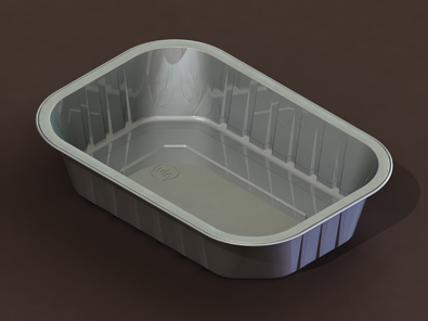 Smoothwall Foil Tray 220 x 150 x 33mm - 468 per Box