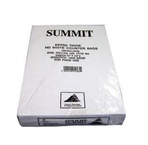 White Counter Bags 12x15 Boxed - 1000 per box