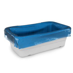 Blue Poly Liners 26x40x29" 15mu - 500 per Box