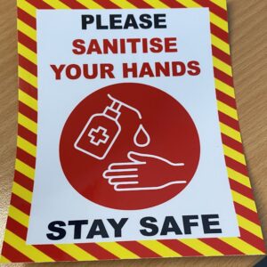 Please Sanitise Hands Sign
