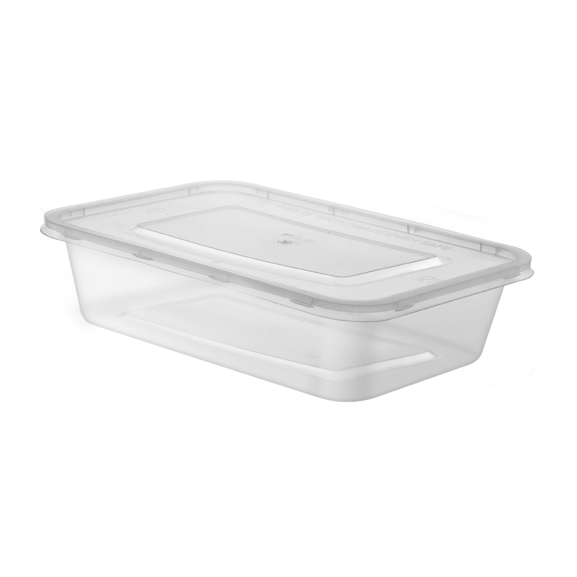 Microwave/Meal Prep Containers + Lids 500cc - 250 per box