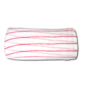 Stockinette White Cloth With Red Stripe 800g