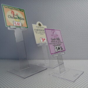Pentic Clear Ticket Stand 75mm LAH - 10 per Pack
