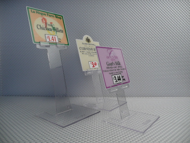 Pentic Clear Ticket Stand 75mm LAH - 10 per Pack