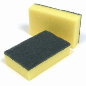 Sponge Backed Scourers 10 per Pack