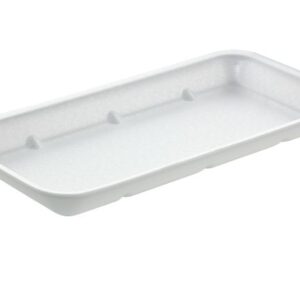 D8 White Trays 267x133x25mm - 500 per pack