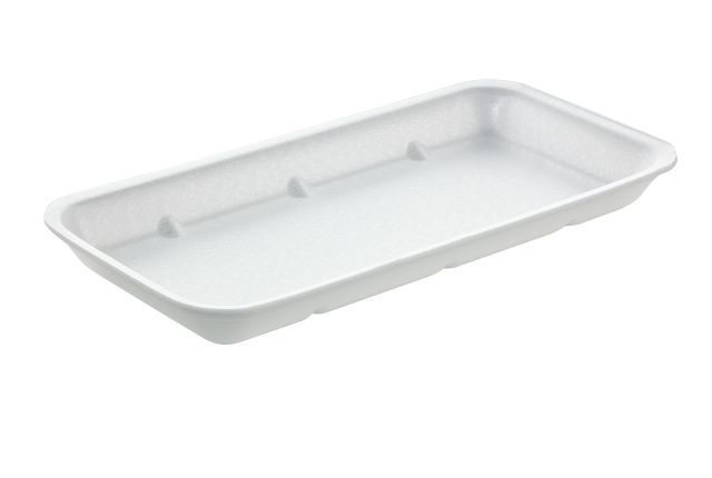 D8 White Trays 267x133x25mm - 500 per pack