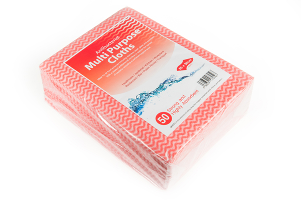 J - Cloths Red 50 per Pack