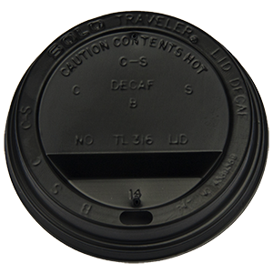 Ripple Cup 12/16oz Black Sip Thru Lids - 1000