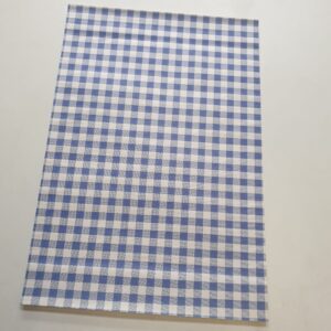 Blue Gingham Paper Sheets 250x375mm