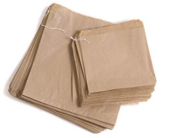 Brown Kraft Bags 8.5 x 8.5 Strung x 1000