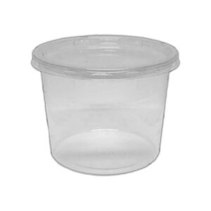 Round Clear 24oz Microwave Safe Container MN24 - 500