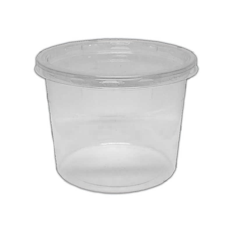 Round Clear 24oz Microwave Safe Container MN24 - 500