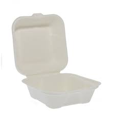 6 Inch Bagasse Burger Box HB6 - 500 per pack