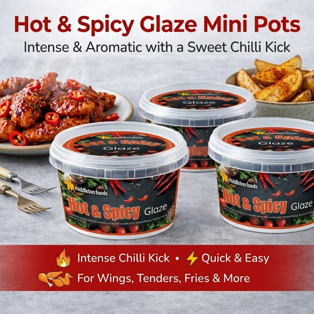 Hot n Spicy Glaze Mini Pots 8 x 110g