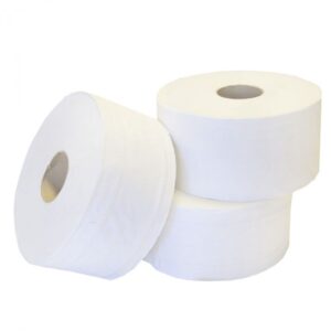 Mini Jumbo Toilet Rolls 2 ply 76mm Core - 12 per Box