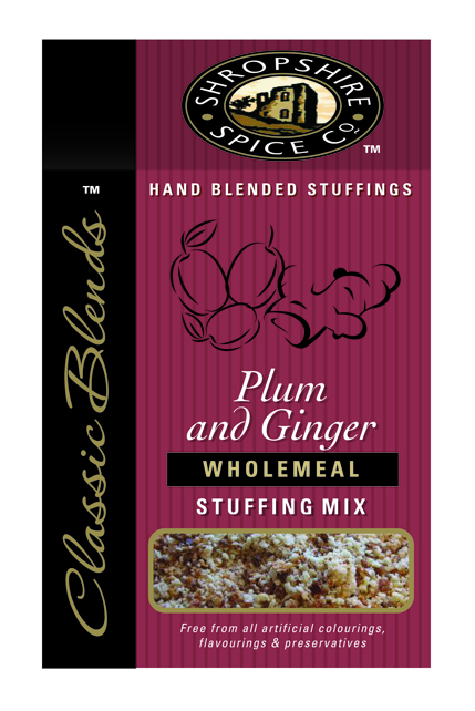 Plum & Ginger Wholemeal Stuffing Mix 6 x 150g