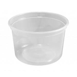 Round Clear 16oz Microwave Safe Containers MN16 - 500